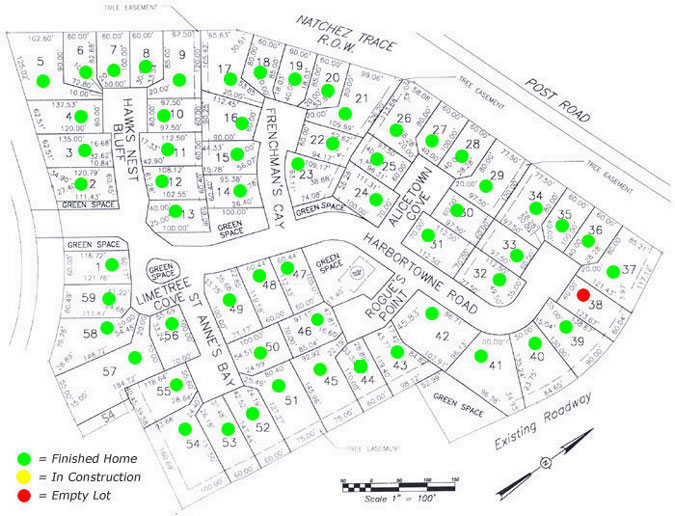 Harbortowne property lines - image